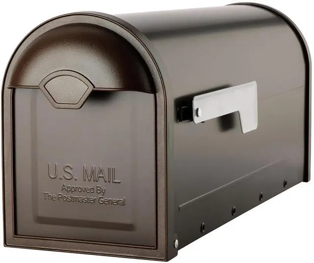 Main image of 8830RZ-10 Winston Post Mount Mailbox, Rubbed Bronze