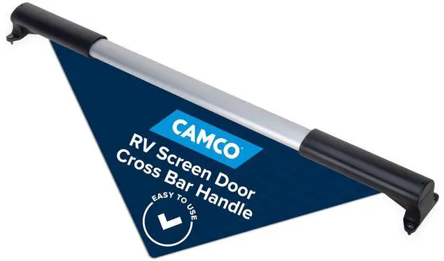 Main image of Camper/RV Screen Door Cross Bar - Protects the Screen Door & Allows for Easier Exit from Travel Trailer - Adjusts from 21-5/8-Inches to 28-5/8-Inches (42183)