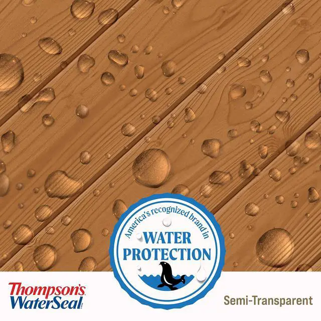 Alt view image 7 of 7 - Thompsons WaterSeal Semi-Transparent Waterproofing Wood Stain and Sealer, Natural Cedar, 1 Gallon