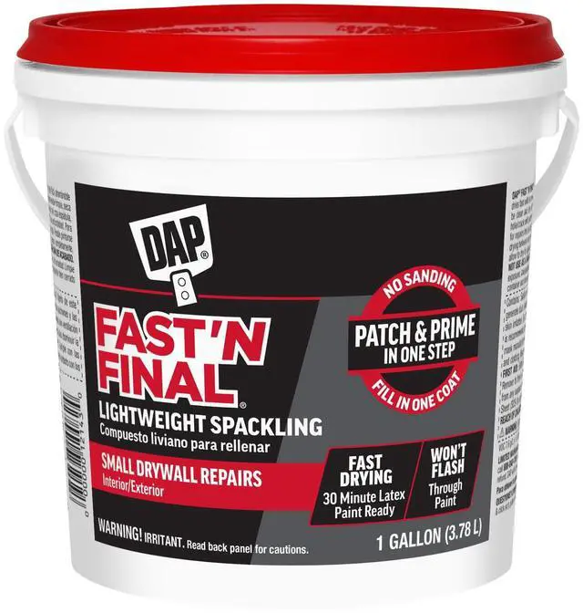 Main image of Fast'N Final Lightweight Spackling, 1 gal, White