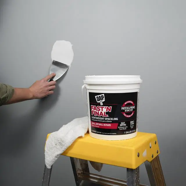 Alt view image 5 of 5 - Fast'N Final Lightweight Spackling, 1 gal, White