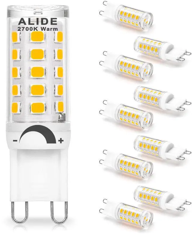 Main image of G9 Led Bulb Dimmable 3W Replace 20W 25W 30W Halogen,2700K Warm White | AC120V G9 Clear T4 Bi-pin Led Bulbs for Chandelier Pendant Wall Home Lighting,300LM,360 Deg,10Pack