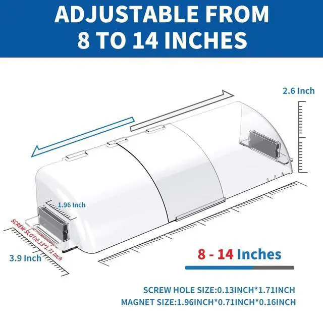 Alt view image 4 of 7 - Magnetic Air Vent Deflectors 2-Pack, Adjustable Heat-Resistant Vent Covers | 814 Inch HVAC Register Deflectors with Strong Magnets for Floor, Wall, Ceiling Airflow Direction Control