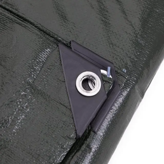 Alt view image 4 of 7 - 12 x 14 Ft. Heavy-Duty Protection/Coverage Tarp, 8-mil, Reversible, Multi-Use, Waterproof, Green-Silver, (TGS-1214)