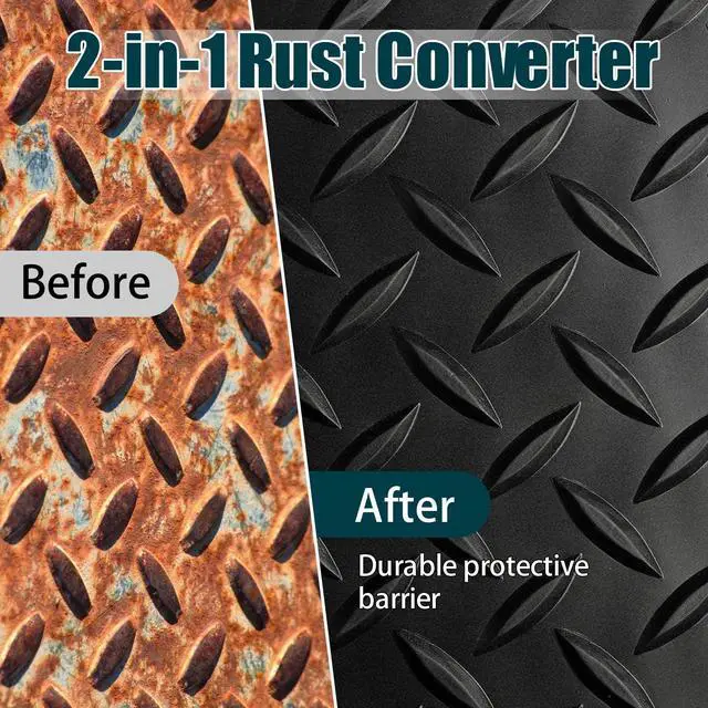 Alt view image 2 of 7 - 2-in-1 Rust Converter & Metal Primer, Stops Rust,Rust Inhibitor Paint for Metal, Rust Conversion Paint, Heat-Resistant Anti Rust Coating for Car, Marine, Industrial, Chassis, Long-Lasting (35 oz)