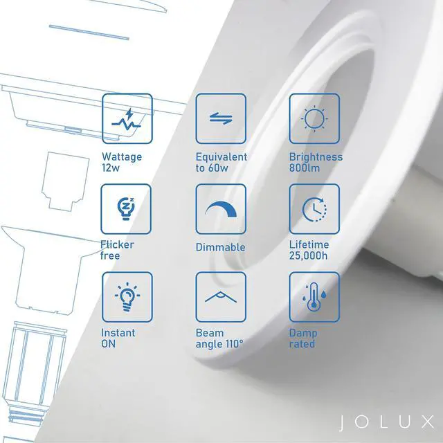 Alt view image 4 of 7 - 5/6" LED Retrofit Recessed Lighting, Adjustable Can Light Downlight | 800LM 5000K Daylight,Adjustable Height Design, Dimmable,E26 Base, Flat Trim, Can Light Replacement In Indoor,4Pack