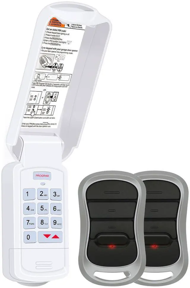 Main image of GK-BX G3T-BX Genie Garage Door Opener Remote Keypad Replacement | FCC Certified Compatible with All Intellicode Genie Garage Door Opener