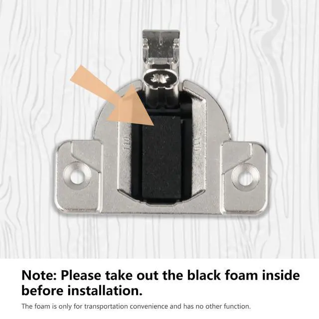 Alt view image 6 of 6 - Replacement for Blum 30.310-11.02 Compact 33 Cabinet Hinges, 8-Pack | 110-Degree Screw-On Self-Closing Cabinet Hinges, 33.3600, Compatible with Blum 33 and 31 Series, Mounting Plates Not Included