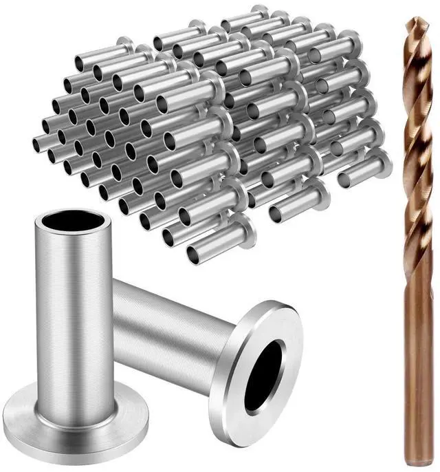 Main image of 120 Pack Stainless Steel Protector Sleeves for 1/8" 5/32" or 3/16" Deck Cable Railing, for Wood/Composite Posts, T316 Marine Grade