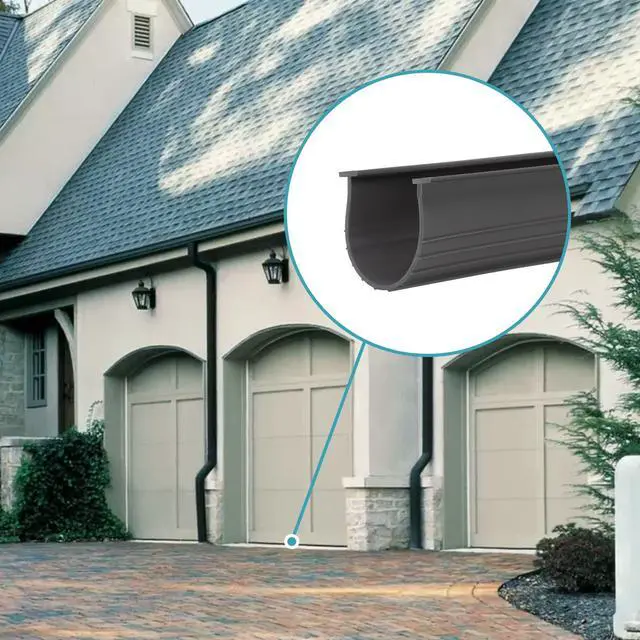Alt view image 6 of 7 - 3" Garage Door Bottom Seal Weatherstrip in Grey - 1/4" T Style - All Widths(16' Wide Door)