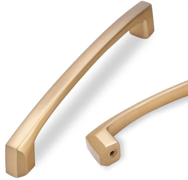 Main image of 10 Pack 5 Inch(128mm) Champagne Bronze Cabinet Handles Champagne Kitchen Cabinet Pulls Cabinet Door Handles Kitchen Cabinet Hardware