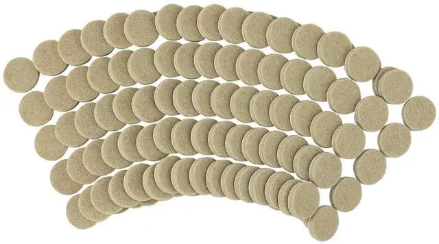 Alt view image 3 of 4 - 8727 Heavy Duty Self Adhesive Furniture Felt Pads 1-Inch Round Oatmeal 160-Piece Value Pack in Resealable Bag
