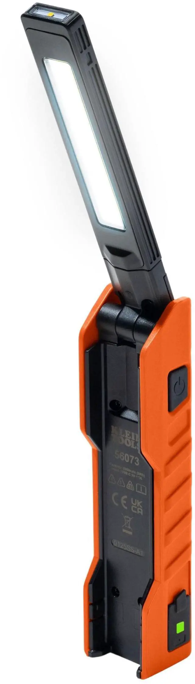 Main image of 56073 Foldable Handheld Work Light, 500-Lumen LED with 180-Degree Pivot and 270-Degree Rotation, USB-C Rechargeable Flashlight with Built-In Spotlight, Magnetic Base, IP54-Rated