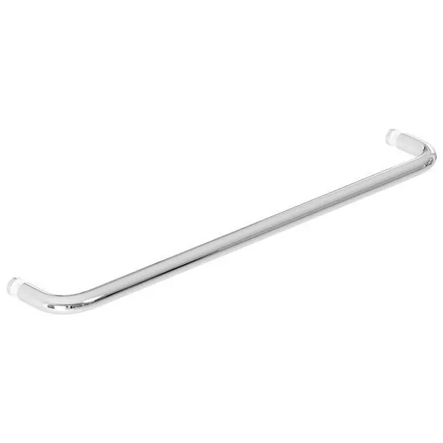 Main image of 24 Inch Shower Door Handle, Single-Sided Towel Bar, Polished Chrome | 304 Stainless Steel, Fits 1/4"1/2" Glass, 24" Hole Spacing, for Sliding Shower Doors, Tub Doors and Shower Enclosures