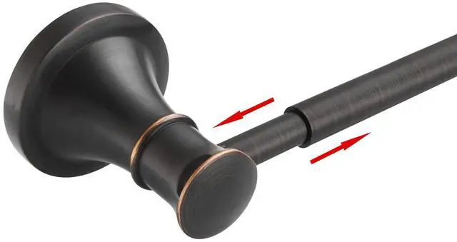 Main image of Towel Racks for Bathroom Wall Mounted Bath Towel Bar Oil Rubbed Bronze | Adjustable 16-26 In, Wall Mounted Towel Holder, Stainless Steel, Rustproof, Towel Bar Rod Hanger Hardware Accessories Hotel