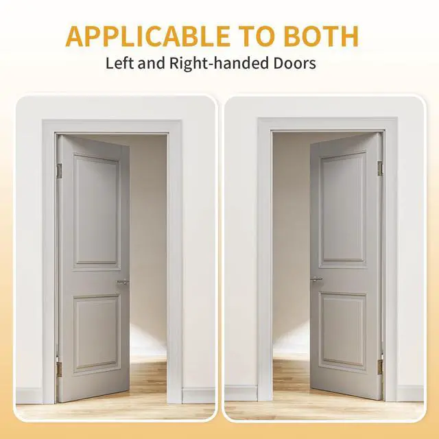 Alt view image 4 of 7 - 3 Pack Self Closing Door Hinges, 4.5" x 4.5" Spring Loaded Hinges | Square Corners, Adjustable Tension for Garage, Front Door, Back Door, for Left and Right Hand Door, UL Listed