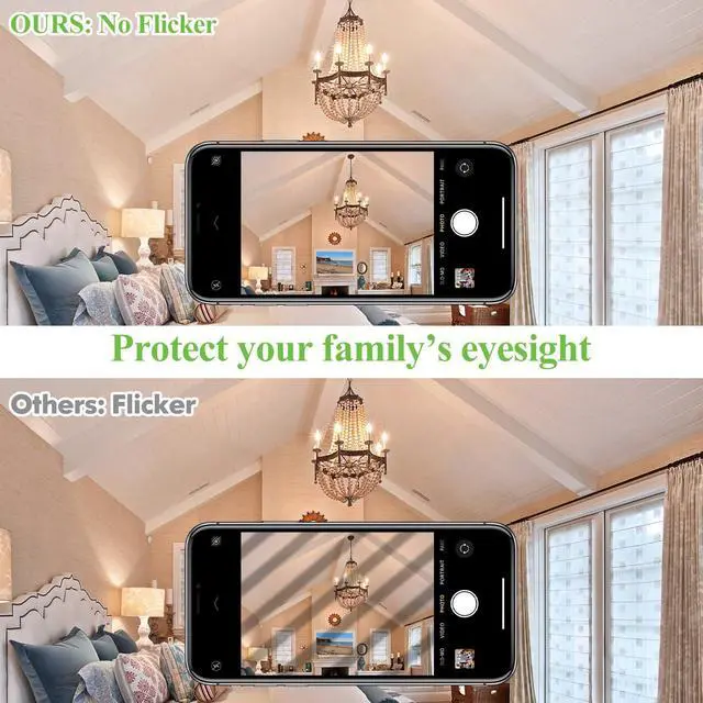 Alt view image 5 of 7 - Dimmable E12 Candelabra LED Light Bulbs 60 Watt Equivalent, 6W 630LM Chandelier Light Bulb 2700K Soft Warm White, Vintage LED Filament Clear Glass Candle Light Bulbs, 90+ CRI, No Flicker, 12-Pack