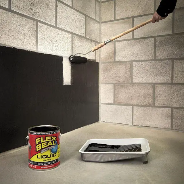 Alt view image 6 of 7 - Rubber Coating Sealant, Waterproof, Flexible, Breathable, and UV Resistant, Roof Repair, Basements, RV, Campers, Trailers, Marine, EPDM, Masonry, Black, 16 oz