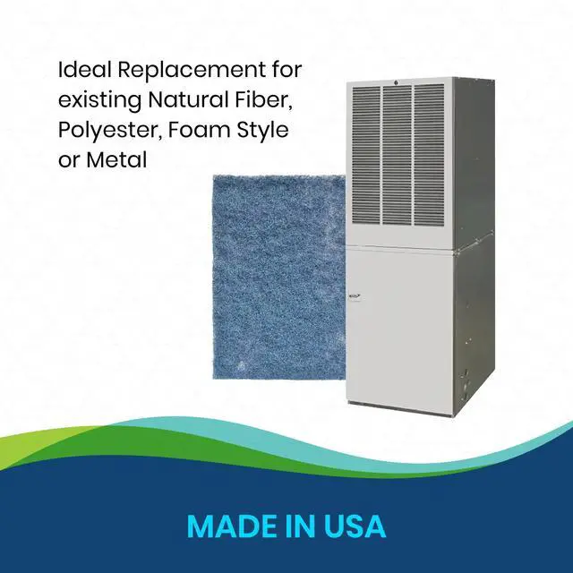 Alt view image 6 of 7 - 19.5x28 Natural Fiber Hog Hair Furnace Door Filter | for Mobile, Manufactured and Modular Homes, Made in USA