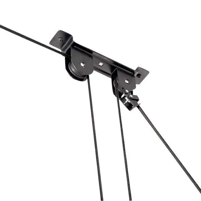 Alt view image 2 of 7 - Ceiling Bike Mount Hanger, Bike Ceiling Lift Hoist, Bike Pulley System for Garage, Indoor Bicycle Hooks, 2 pack