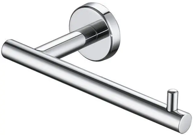 Main image of Chrome Toilet Paper Holder, 5 Inch 304 Stainless Steel Thick 8mm Tissue Paper Dispenser for Bathroom, Hold Mega Rolls, Polished Chrome Wall Mount, TPH100-CH