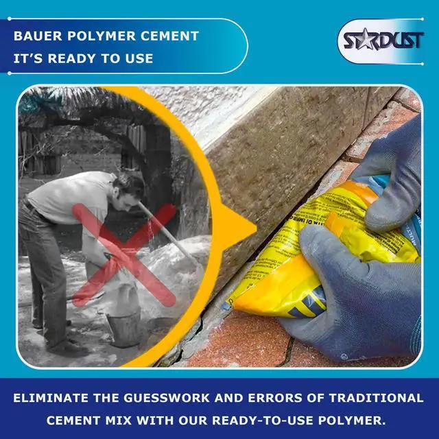 Alt view image 5 of 7 - Instant Polymer Cement, Ready-to-Use, 2kg | Alternative to Mortar & Adhesives, Versatile Concrete & Stone Tile Crack Repair, Brick Repair, Convenient, Durable