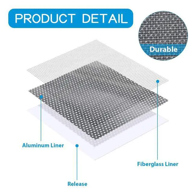 Alt view image 3 of 7 - Drywall Repair Kit 20 Pack Aluminum Wall Repair Patch Kit, 2/4/6/8 inch Fiber Mesh Over Galvanized Plate, Dry Wall Hole Repair Patch Metal Patch with Extended Self-Adhesive Mesh (20 Pcs)