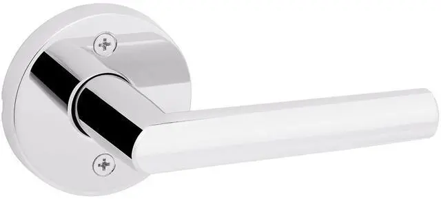 Main image of Milan Dummy Door Handle, Single Sided Lever for Closets, French Double Doors, and Pantry, Polished Chrome Non-Turning Reversible Interior Push/Pull Lever