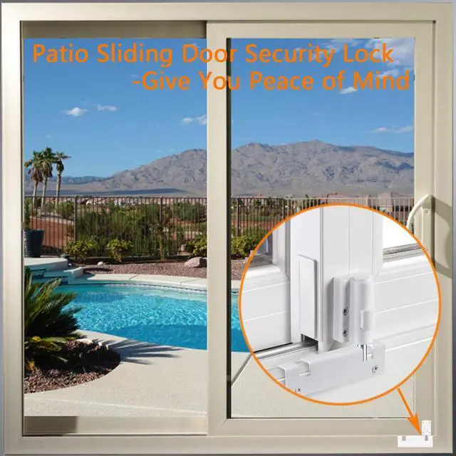 Alt view image 7 of 7 - Patio Sliding Door Security Foot Lock Kick Lock, Fits on Top Rail-Childproof Patio Door Guardian-or Bottom Rail-Foot Operated-Keep Your Family Safe and Secure (2 Set)