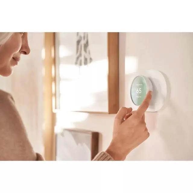 Alt view image 5 of 6 - Nest Thermostat Trim Kit - Made for the Nest Thermostat - Programmable Wifi Thermostat Accessory - Snow