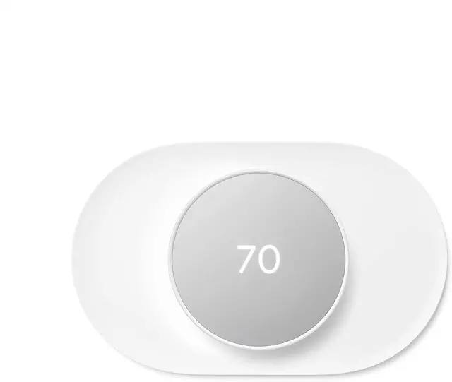 Alt view image 6 of 6 - Nest Thermostat Trim Kit - Made for the Nest Thermostat - Programmable Wifi Thermostat Accessory - Snow