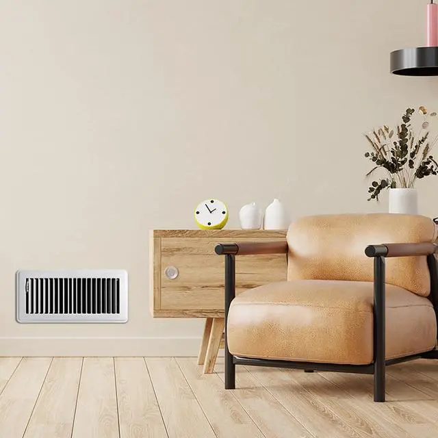 Alt view image 6 of 7 - 4x10 Floor Registers, 6 Pack White Floor Vent Covers | Heavy Duty Steel Walkable Floor Vents, No Plastic, Adjustable Airflow, Rust Proof Finish,Curved Safe Edges for Home Floor