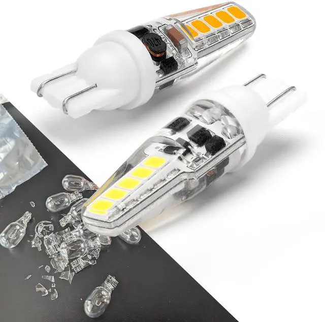 Alt view image 3 of 6 - 12 Volt Low Voltage Wedge Base Led Landscape Bulbs T5 T10 | Malibu Path Garden Light Bulbs,921 922 912 194 168 RV Camper Trailer Motorhome Marine Boat Light,2700K Warm White,10 Pack