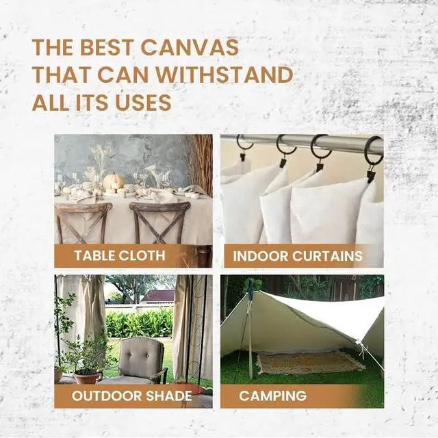 Alt view image 7 of 7 - CH Canvas Drop Cloth for Painting (Size 4' x 12' Feet - Pack of 4) Painters Drop Cloth for Painting, Furniture & Floor Protection, All Purpose Thick Canvas tarp with Double Stitched Edges