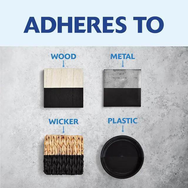 Alt view image 5 of 7 - Painter's Touch Latex Brush-On Paint, Satin Canyon Black | Interior/Exterior Durability, Multi Surface (Metal, Wood and More), Fast Dry, Chip and Fade Resistant, Half Pint