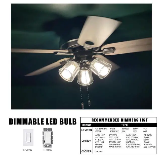 Alt view image 4 of 7 - E26 Frosted Edison LED Bulbs 60W Dimmable 3000K Vintage Light Bulbs | Soft White 6W Equal 60W Frosted LED Bulbs,600LM,AC120V, ST58 Dimmable Antique LED Filament Bulbs with 90+ CRI, 6Pack
