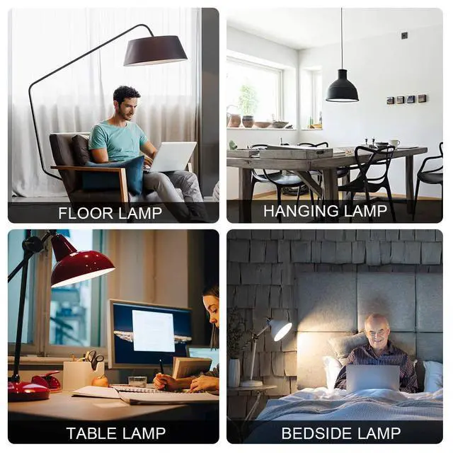 Alt view image 6 of 7 - 150 Watt LED Light Bulb, Super Bright A21 Daylight 5000K, Non-Dimmable, 2300lm, High Lumen Light Bulbs, UL Listed, 2-Pack