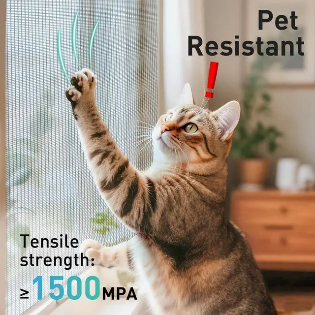 Alt view image 6 of 7 - 304 Stainless Steel Mesh Window Screen Roll,35IN x 10FT | Black Metal Window Screen Mesh Replacement for Door,Patio,Pet,Vent,Filter,Porch,Cage and DIY Projects (22 Mesh)