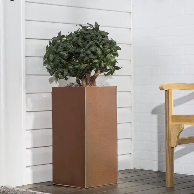 Alt view image 3 of 7 - Stops Rust Brush On Protective Enamel Paint, Hammered Copper | Rust and Corrosion Resistant, Indoor and Outdoor Durability, Beautiful Finish on Metal, Wood and More, Quart