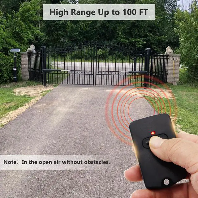 Alt view image 5 of 6 - RB741 for Mighty Mule Gate Opener Remote, 318MHZ (3 Pack) | 9 Dip FM135 Gate Transmitter for MM371W MM572W etc. Compatible with GTO Gate Clicker Garage Door Entry Controller