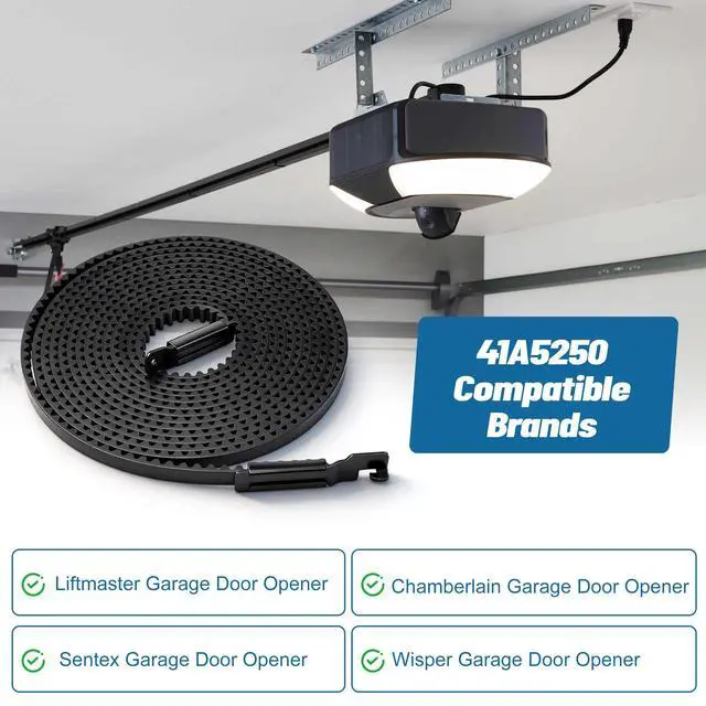 Alt view image 5 of 7 - 41A5250 Garage Door Drive Belt 237" for 7ft High Garage Doors | 41A5250 Whisper Drive Belt Compatible with Chamberlain/ Craftsman/ LiftMaster Belt Drive Garage Door Opener