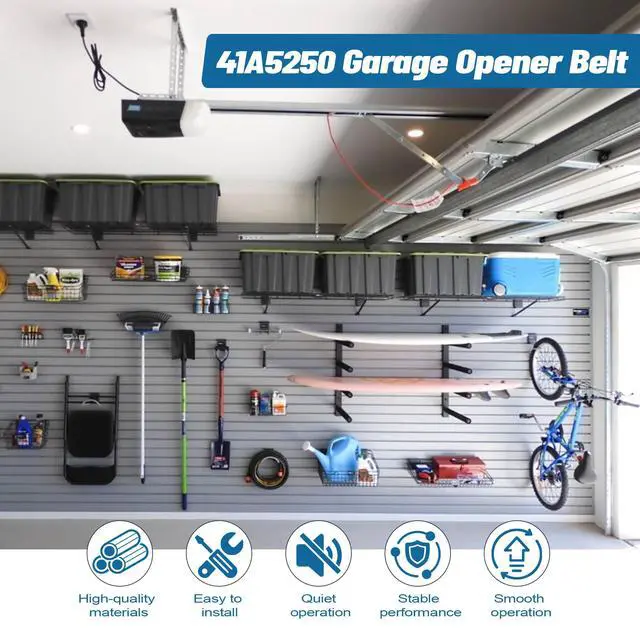 Alt view image 7 of 7 - 41A5250 Garage Door Drive Belt 237" for 7ft High Garage Doors | 41A5250 Whisper Drive Belt Compatible with Chamberlain/ Craftsman/ LiftMaster Belt Drive Garage Door Opener