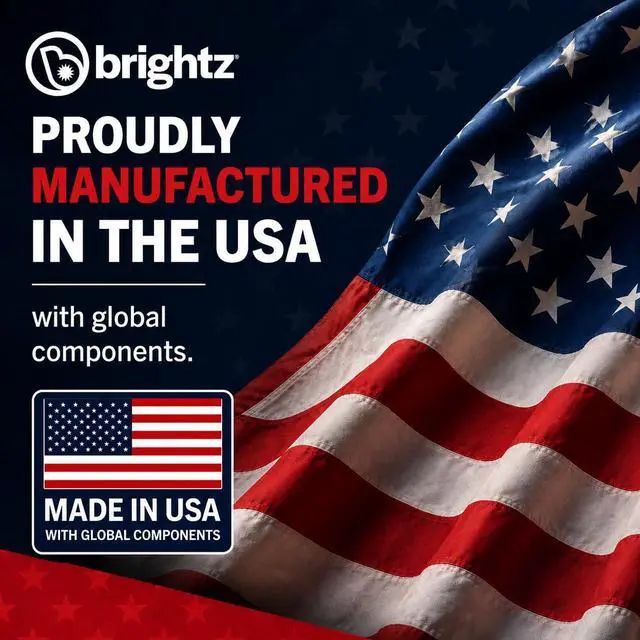 Alt view image 5 of 6 - LED Patriotic Canopy Lights, 40 ft Red White & Blue | 4th of July golf cart decorations & string lights; battery powered 60 LEDs; 24+ hour runtime; made in USA components