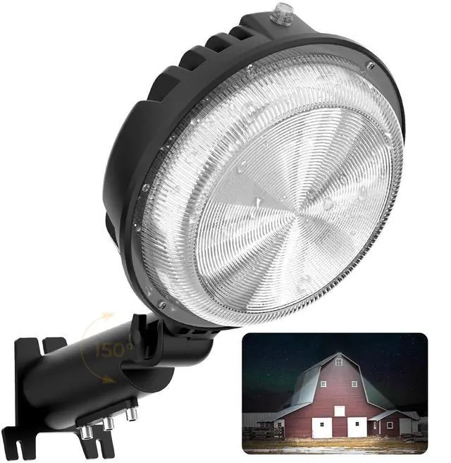 Main image of 150W LED Barn Light Dusk to Dawn, 20000LM Outdoor Yard Light 6500K | Ultra Bright Security Light, Adjustable Angle, IP66 Waterproof, Photocell, AC110-120V, Lights Up Large Areas for Yard Barn