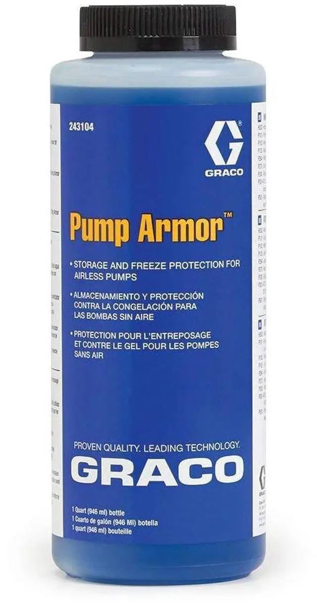 Main image of Pump Armor Storage Fluid, 1-Quart, Protects Pump | Model 243104, Freeze-Proof to -30F, Prevents Corrosion