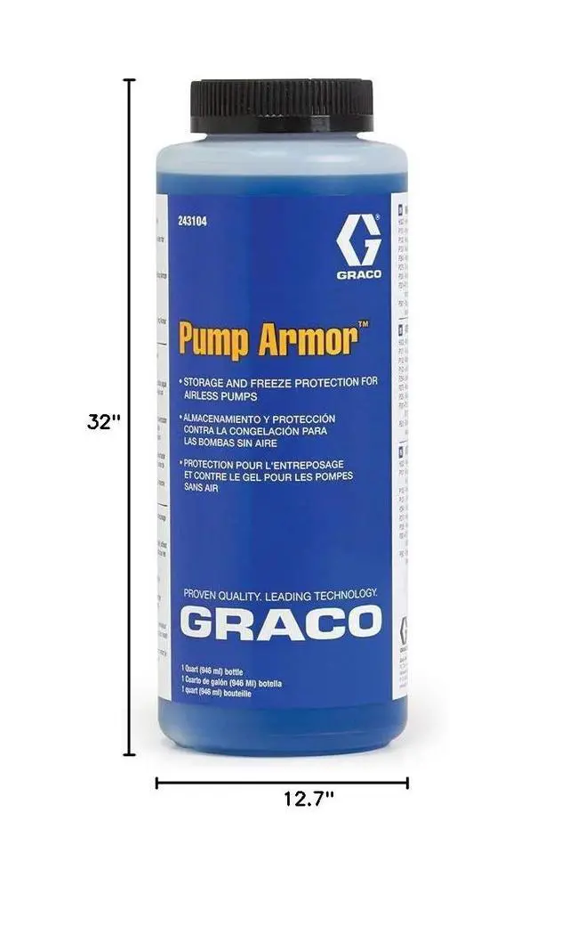Alt view image 6 of 6 - Pump Armor Storage Fluid, 1-Quart, Protects Pump | Model 243104, Freeze-Proof to -30F, Prevents Corrosion