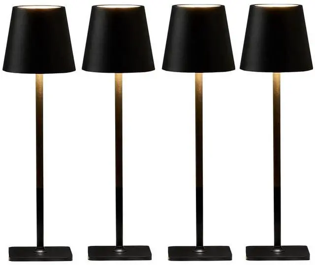 Main image of 4 Pack Led Cordless Table Lamps-Wireless Rechargeable Lamps Bulk of 4,Waterproof Outdoor Table Lamp for Patio/Restaurant/Dinner Dining Desk Top Lights/Kitchen Countertop, Value Pack of 4,Multiple Set
