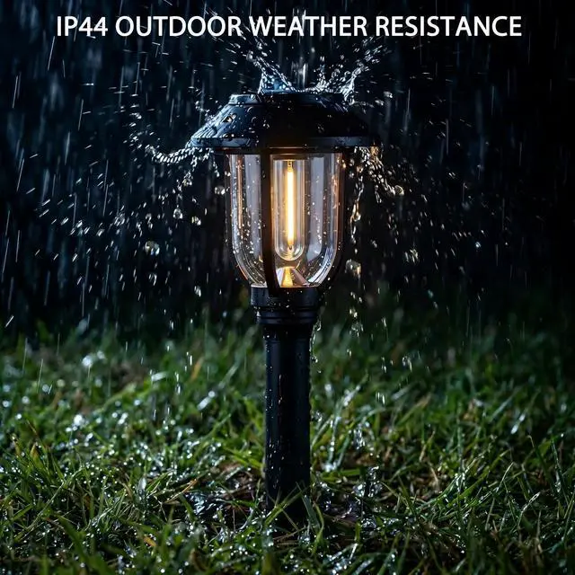 Alt view image 5 of 7 - Solar Pathway Lights Outdoor,12 Pack Solar Lights Outdoor Waterproof, Warm White Auto On/Off LED Solar Powered, Garden Landscape Lighting for Yard Walkway Driveway Path Decorative