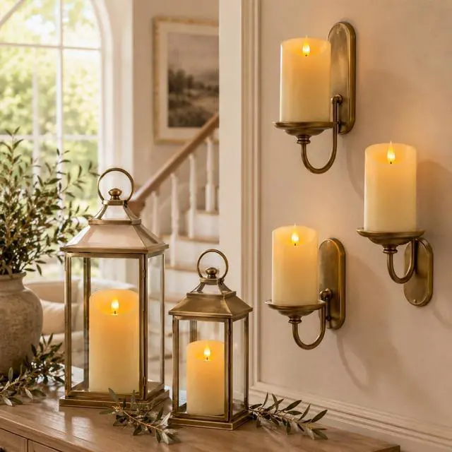 Alt view image 7 of 7 - Rechargeable Flickering Flameless Candles Battery Operated with Remote and Timer, Pack of 3(D 3'' X H 4''5''6'') Long Lasting Ivory White Real Wax LED USB Pillar Candles