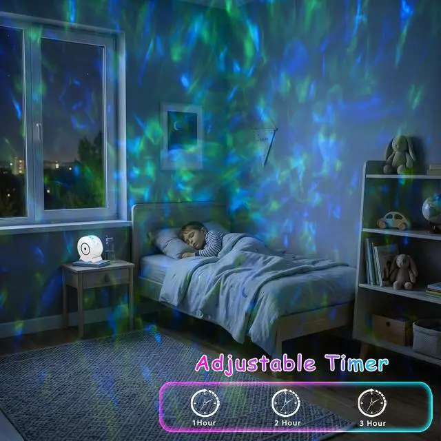 Alt view image 3 of 7 - Galaxy Projector for Bedroom, Galaxy Light Projector with 41 Lighting Modes | Starry Nebula Ceiling Night Light with Timer and Remote, Room Decor, for Christmas, Birthdays